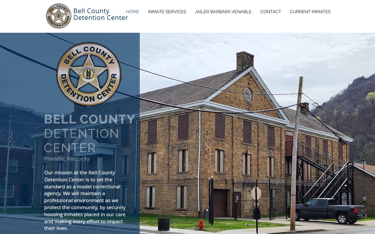 Bell County Detention Center inmate roster and jail services home page