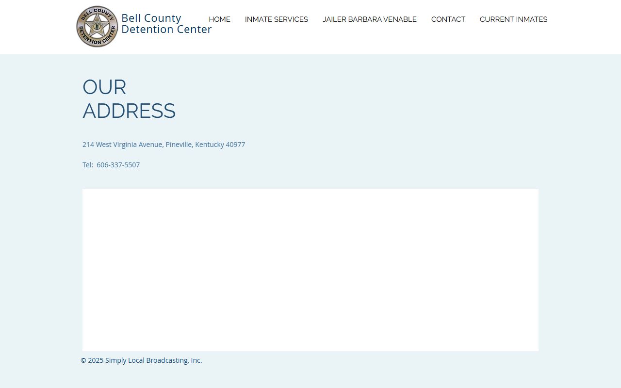 Bell County Detention Center address and phone map for inmate visits